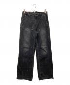 professor.Eプロフェッサー イー）の古着「デニムパンツ」｜ブラック