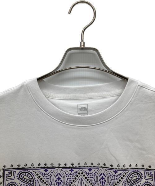 THE NORTH FACE（ザ ノース フェイス）THE NORTH FACE (ザ ノース フェイス) メンズバンダナ半袖Tシャツ ホワイト サイズ:Mの古着・服飾アイテム