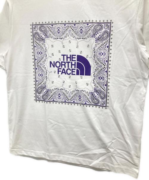 THE NORTH FACE（ザ ノース フェイス）THE NORTH FACE (ザ ノース フェイス) メンズバンダナ半袖Tシャツ ホワイト サイズ:Mの古着・服飾アイテム