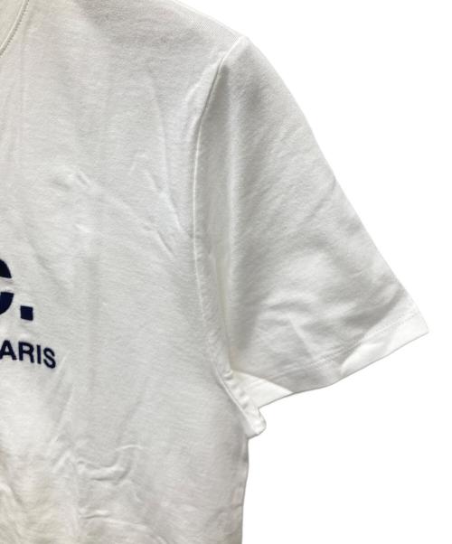 A.P.C.（アーペーセー）A.P.C. (アーペーセー) ロゴクルーネックTシャツ ホワイト サイズ:Sの古着・服飾アイテム