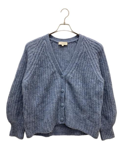 LA MAILLE SEZANE（ラ マイユ セザンヌ）LA MAILLE SEZANE (ラ マイユ セザンヌ) 厚手カーディガン ブルー サイズ:Mの古着・服飾アイテム