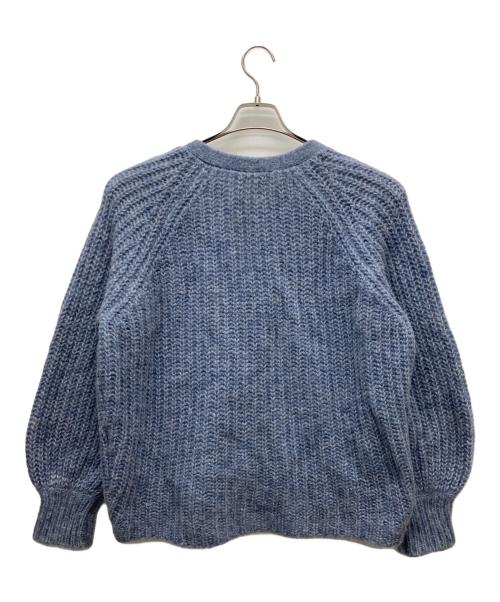 LA MAILLE SEZANE（ラ マイユ セザンヌ）LA MAILLE SEZANE (ラ マイユ セザンヌ) 厚手カーディガン ブルー サイズ:Mの古着・服飾アイテム