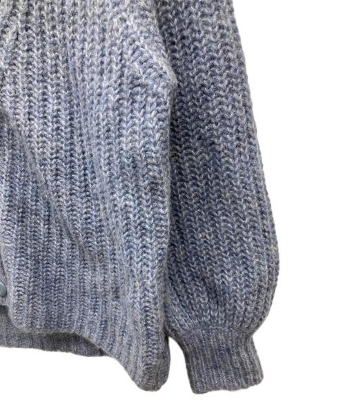 LA MAILLE SEZANE（ラ マイユ セザンヌ）LA MAILLE SEZANE (ラ マイユ セザンヌ) 厚手カーディガン ブルー サイズ:Mの古着・服飾アイテム