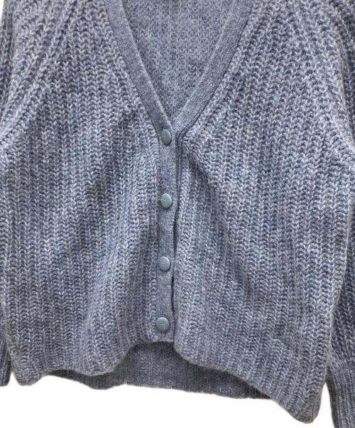 LA MAILLE SEZANE（ラ マイユ セザンヌ）LA MAILLE SEZANE (ラ マイユ セザンヌ) 厚手カーディガン ブルー サイズ:Mの古着・服飾アイテム