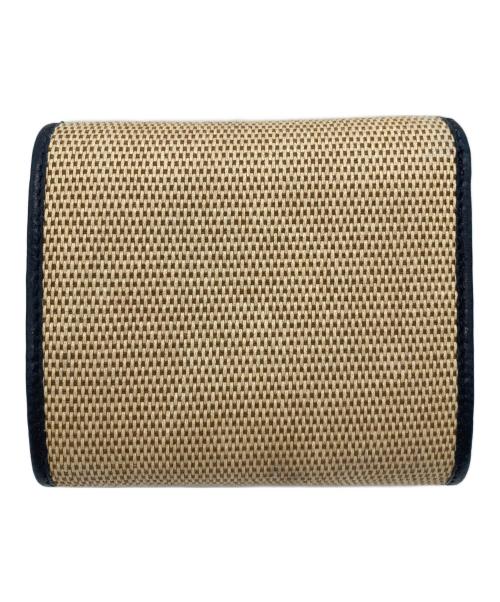 GUCCI（グッチ）GUCCI (グッチ) 2つ折り財布 ベージュ×ネイビーの古着・服飾アイテム