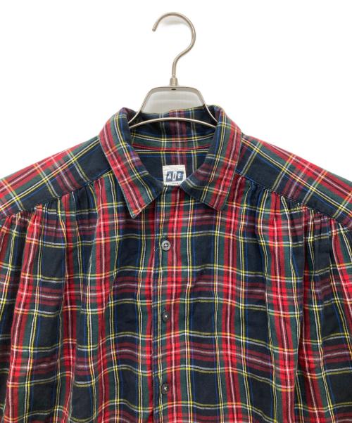 AiE（エーアイイー）AiE (エーアイイー) チェックシャツ レッド サイズ:Sの古着・服飾アイテム