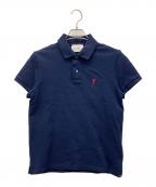 amiアミ）の古着「ポロシャツ」｜ネイビー