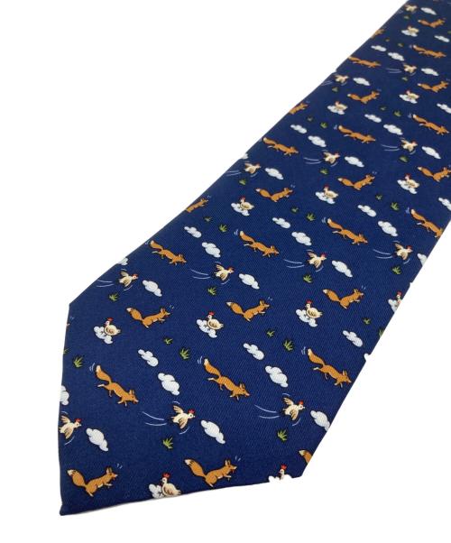 HERMES（エルメス）HERMES (エルメス) ネクタイ ネイビー サイズ:無 未使用品の古着・服飾アイテム