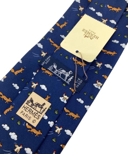HERMES（エルメス）HERMES (エルメス) ネクタイ ネイビー サイズ:無 未使用品の古着・服飾アイテム