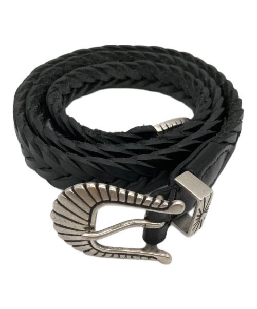 ALBERTO LUTI（アルベルト ルティ）ALBERTO LUTI (アルベルト ルティ) レザーベルト ブラックの古着・服飾アイテム