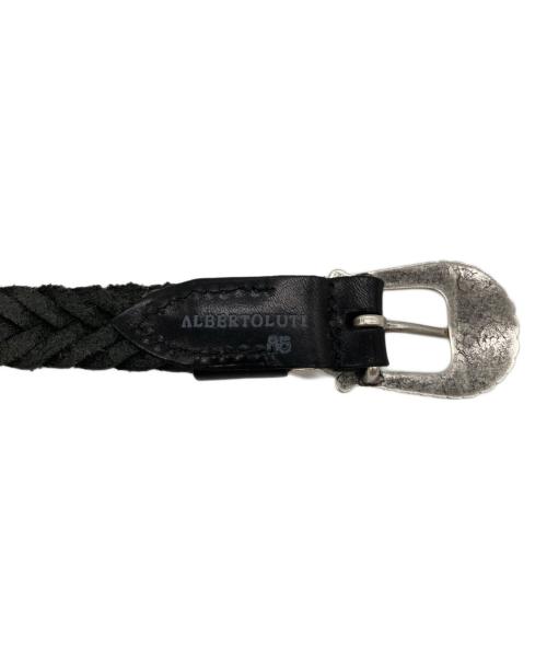 ALBERTO LUTI（アルベルト ルティ）ALBERTO LUTI (アルベルト ルティ) レザーベルト ブラックの古着・服飾アイテム
