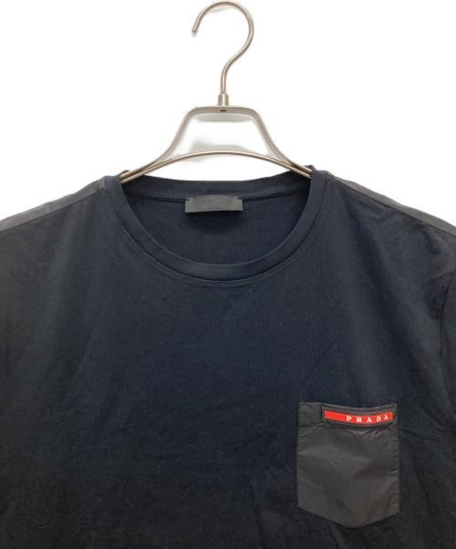 PRADA（プラダ）PRADA (プラダ) ポケットカットソー ブラック サイズ:XLの古着・服飾アイテム