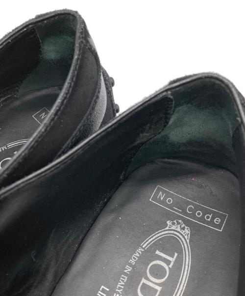 TOD'S（トッズ）TOD'S (トッズ) スウェードシューズ ブラック サイズ:7の古着・服飾アイテム