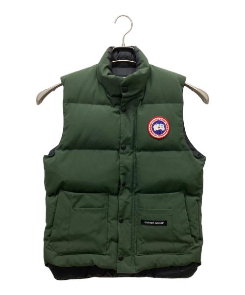 CANADA GOOSE（カナダグース）CANADA GOOSE (カナダグース) ダウンベスト カーキ サイズ:XSの古着・服飾アイテム