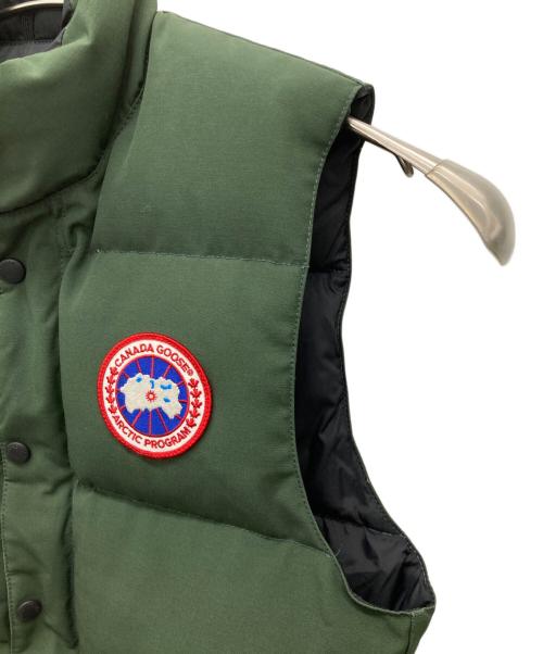 CANADA GOOSE（カナダグース）CANADA GOOSE (カナダグース) ダウンベスト カーキ サイズ:XSの古着・服飾アイテム