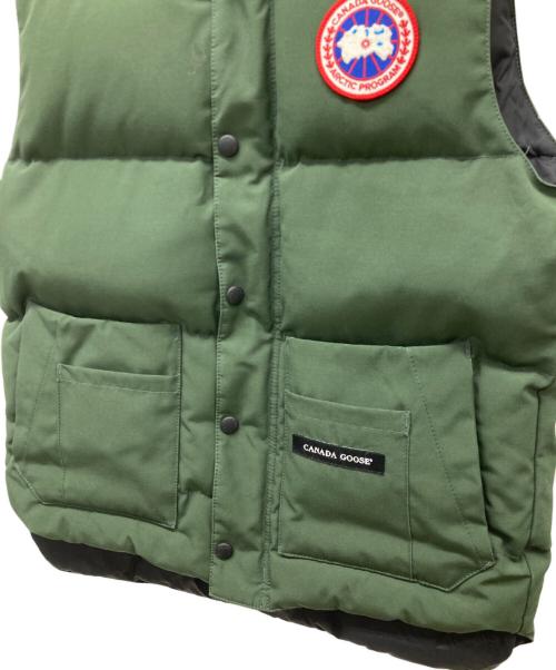 CANADA GOOSE（カナダグース）CANADA GOOSE (カナダグース) ダウンベスト カーキ サイズ:XSの古着・服飾アイテム