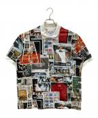 LACOSTEラコステ）の古着「総柄転写プリントポロシャツ」｜ホワイト