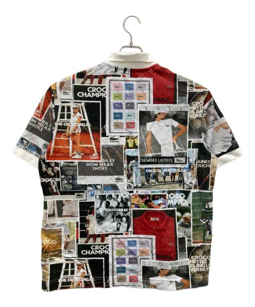 LACOSTE（ラコステ）LACOSTE (ラコステ) 総柄転写プリントポロシャツ ホワイト サイズ:Mの古着・服飾アイテム