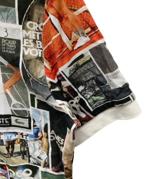 LACOSTE（ラコステ）LACOSTE (ラコステ) 総柄転写プリントポロシャツ ホワイト サイズ:Mの古着・服飾アイテム