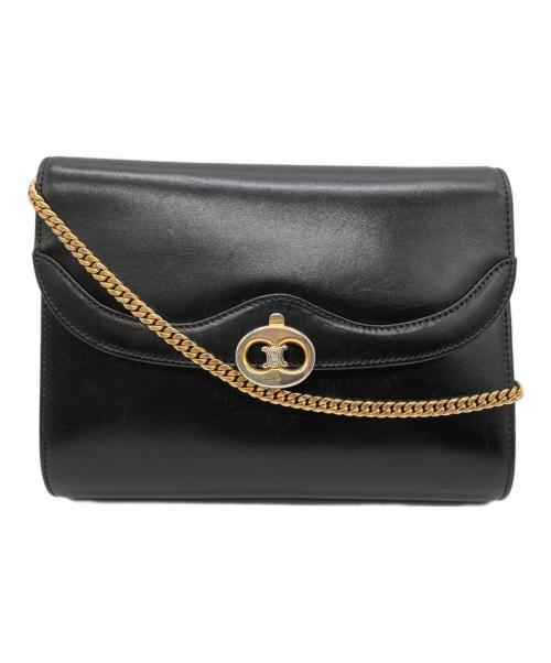 CELINE（セリーヌ）CELINE (セリーヌ) ショルダーバッグ ブラックの古着・服飾アイテム