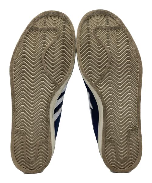 adidas（アディダス）adidas (アディダス) A BATHING APE (ア ベイシング エイプ) CAMPUS 80s BAPE ネイビー サイズ:26の古着・服飾アイテム