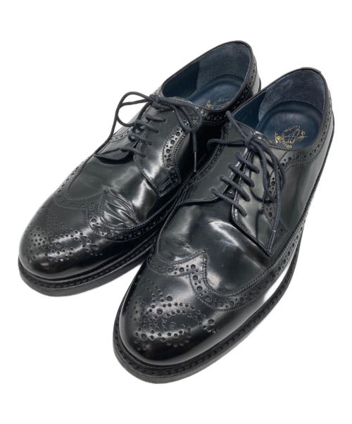 Jalan Sriwijaya（ジャランスリウァヤ）Jalan Sriwijaya (ジャランスリウァヤ) BEAUTY&YOUTH (ビューティーアンドユース) ウィングチップシューズ ブラック サイズ:Mの古着・服飾アイテム