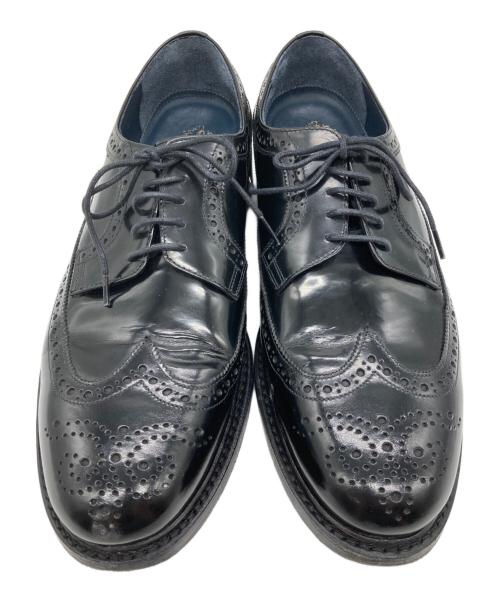 Jalan Sriwijaya（ジャランスリウァヤ）Jalan Sriwijaya (ジャランスリウァヤ) BEAUTY&YOUTH (ビューティーアンドユース) ウィングチップシューズ ブラック サイズ:Mの古着・服飾アイテム