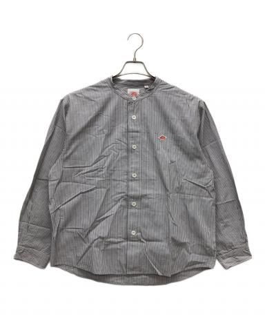 美品 DANTON ダントン コットン バンドカラー シャツ グレー 38 1083000905789439_01_8014w.jpeg