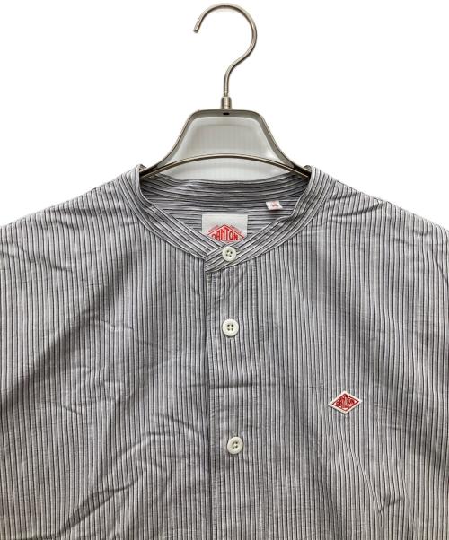DANTON（ダントン）DANTON (ダントン) 長袖バンドカラーシャツ グレー サイズ:38の古着・服飾アイテム