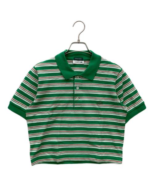 LACOSTE（ラコステ）LACOSTE (ラコステ) クロップド丈ポロシャツ グリーン サイズ:36の古着・服飾アイテム