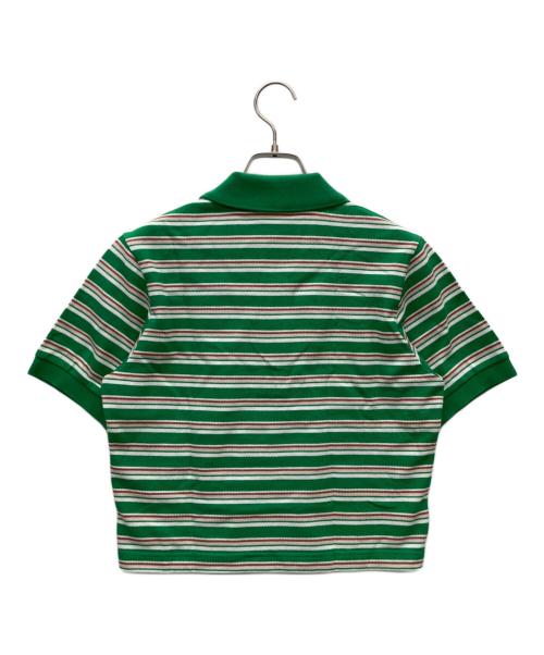 LACOSTE（ラコステ）LACOSTE (ラコステ) クロップド丈ポロシャツ グリーン サイズ:36の古着・服飾アイテム