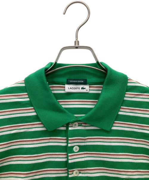 LACOSTE（ラコステ）LACOSTE (ラコステ) クロップド丈ポロシャツ グリーン サイズ:36の古着・服飾アイテム