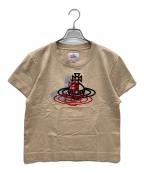 Vivienne Westwood RED LABELヴィヴィアンウエストウッドレッドレーベル）の古着「トリプルレイヤーオーブボーイズショート丈Tシャツ」｜ベージュ