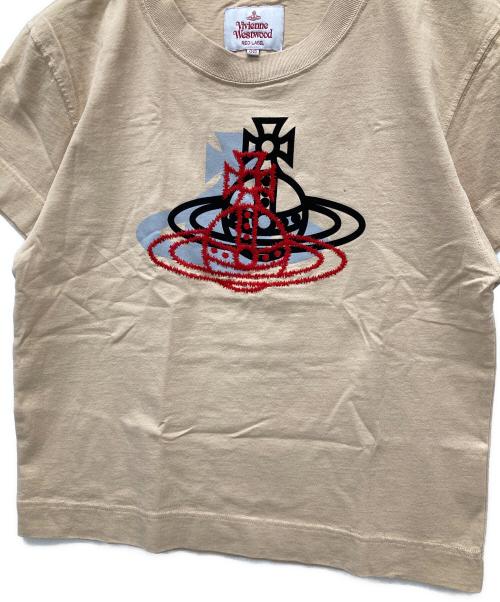 Vivienne Westwood RED LABEL（ヴィヴィアンウエストウッドレッドレーベル）Vivienne Westwood RED LABEL (ヴィヴィアンウエストウッドレッドレーベル) トリプルレイヤーオーブボーイズショート丈Tシャツ ベージュ サイズ:38の古着・服飾アイテム