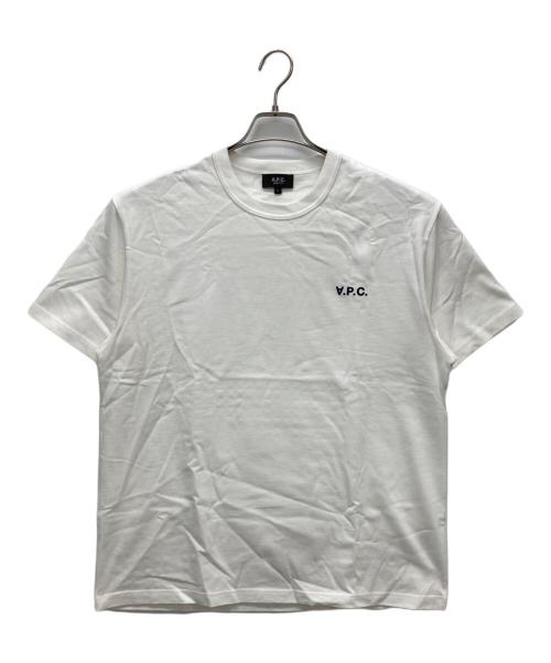 A.P.C.（アーペーセー）A.P.C. (アーペーセー) 反転ロゴTシャツ ホワイト サイズ:Lの古着・服飾アイテム