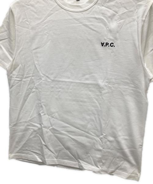 A.P.C.（アーペーセー）A.P.C. (アーペーセー) 反転ロゴTシャツ ホワイト サイズ:Lの古着・服飾アイテム
