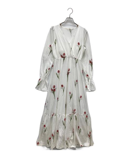 gelato pique（ジェラートピケ）gelato pique (ジェラートピケ) チューリップ柄ルームウェア ホワイト サイズ:S 未使用品の古着・服飾アイテム