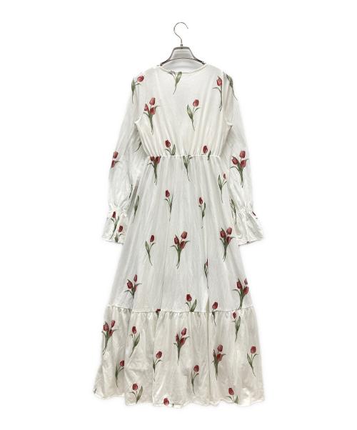 gelato pique（ジェラートピケ）gelato pique (ジェラートピケ) チューリップ柄ルームウェア ホワイト サイズ:S 未使用品の古着・服飾アイテム