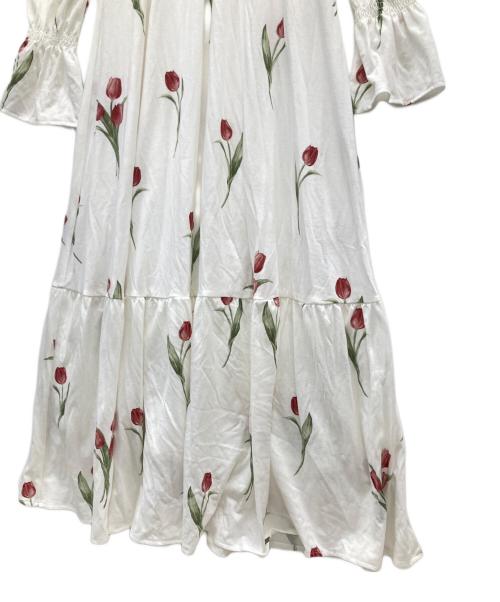 gelato pique（ジェラートピケ）gelato pique (ジェラートピケ) チューリップ柄ルームウェア ホワイト サイズ:S 未使用品の古着・服飾アイテム