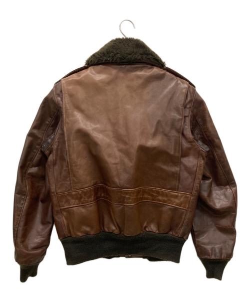 Schott（ショット）shott (ショット) フライトレザージャケット ブラウン サイズ:40の古着・服飾アイテム