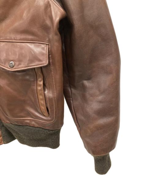 Schott（ショット）shott (ショット) フライトレザージャケット ブラウン サイズ:40の古着・服飾アイテム