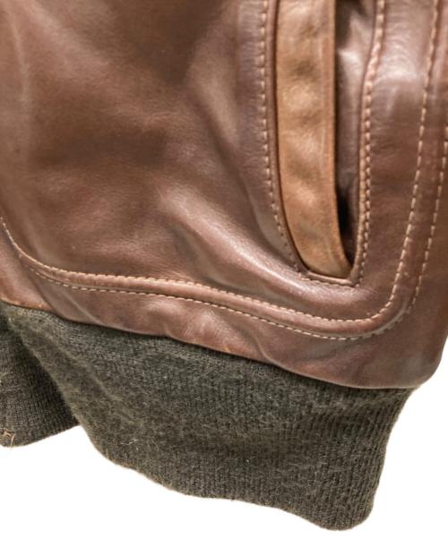 Schott（ショット）shott (ショット) フライトレザージャケット ブラウン サイズ:40の古着・服飾アイテム