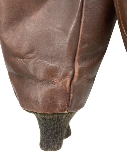 Schott（ショット）shott (ショット) フライトレザージャケット ブラウン サイズ:40の古着・服飾アイテム