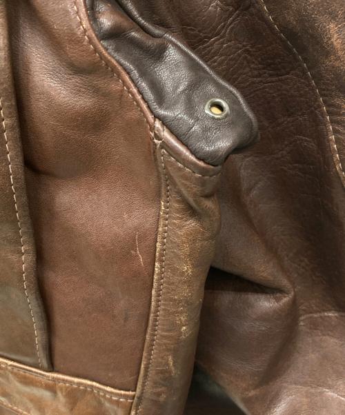 Schott（ショット）shott (ショット) フライトレザージャケット ブラウン サイズ:40の古着・服飾アイテム