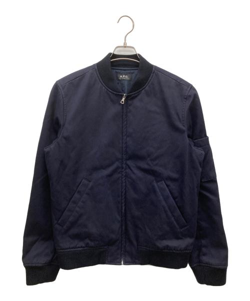 A.P.C.（アーペーセー）A.P.C. (アーペーセー) MA-1ジャケット ネイビー サイズ:L相当の古着・服飾アイテム