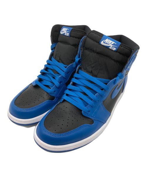 NIKE（ナイキ）NIKE (ナイキ) AIR JORDAN 1 RETRO HIGH OG ブラック×ブルー サイズ:28㎝の古着・服飾アイテム