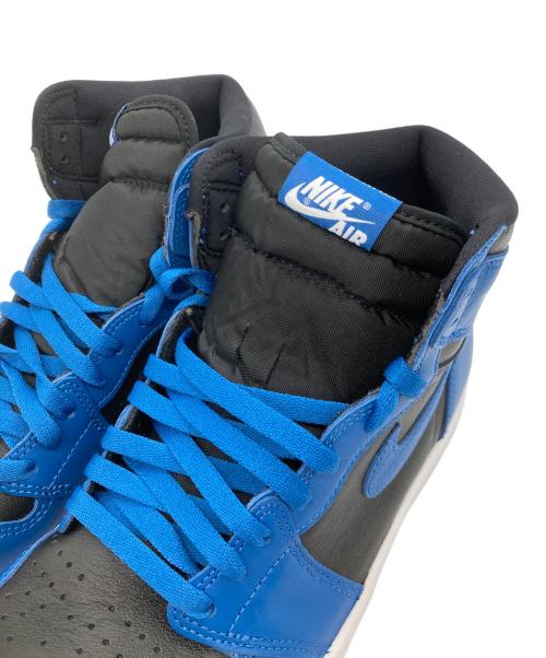 NIKE（ナイキ）NIKE (ナイキ) AIR JORDAN 1 RETRO HIGH OG ブラック×ブルー サイズ:28㎝の古着・服飾アイテム