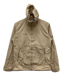 MAMMUT（マムート）の古着「ハイキング ウィンドブレーカー フーデッド ジャケット」｜ベージュ