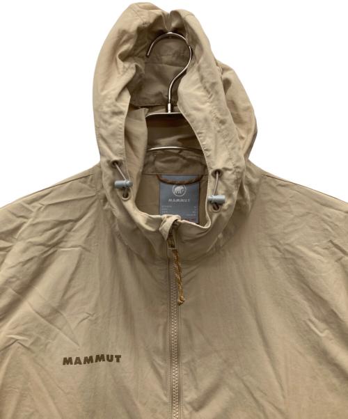 MAMMUT（マムート）MAMMUT (マムート) ハイキング ウィンドブレーカー フーデッド ジャケット ベージュ サイズ:XLの古着・服飾アイテム