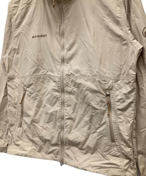 MAMMUT（マムート）MAMMUT (マムート) ハイキング ウィンドブレーカー フーデッド ジャケット ベージュ サイズ:XLの古着・服飾アイテム